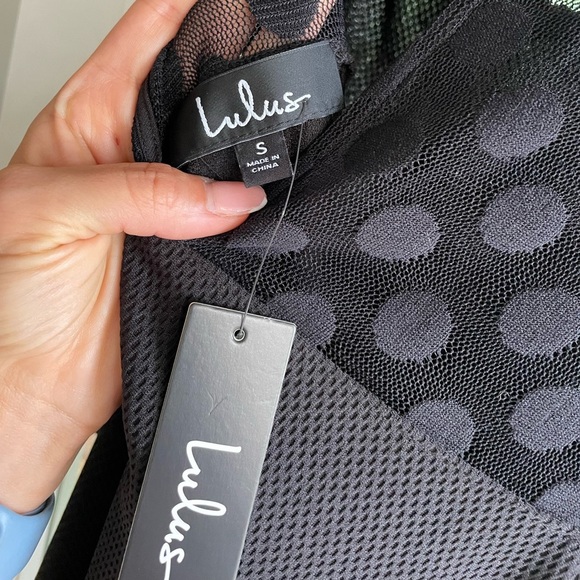 Lulu’s NWT In Hot Dot Long Sleeve Dress Size S - Picture 7 of 8